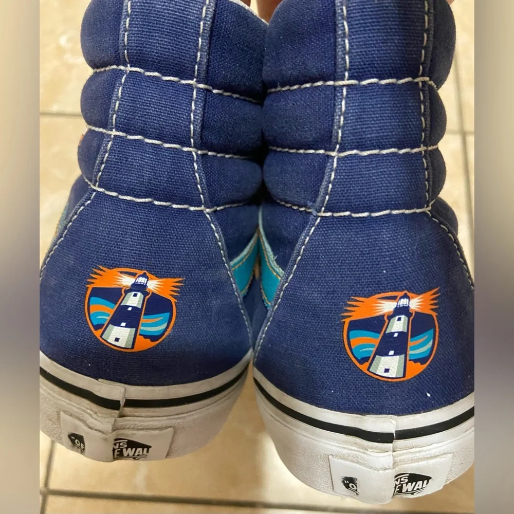 Rare Vans Limited Edition High‎ Top NY Islanders Hockey fisherman Youth 6